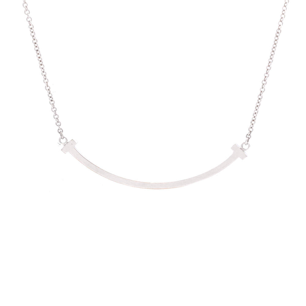 Tiffany & Co. Small T Smile Pendant Necklace